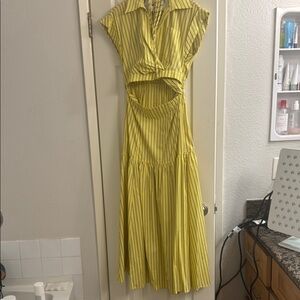 Yellow Striped Dress